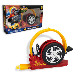 Pista Mega Speed com Loop 360º, Lançador e 02 Carrinhos de Brinquedo