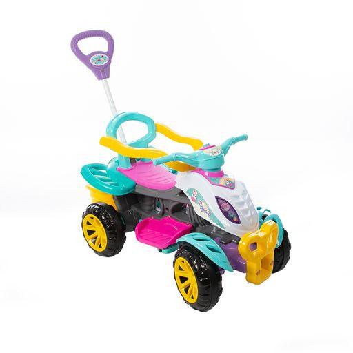 Carrinho De Passeio Infantil Quadriciclo Haste Pedal - Menina - Xclusive